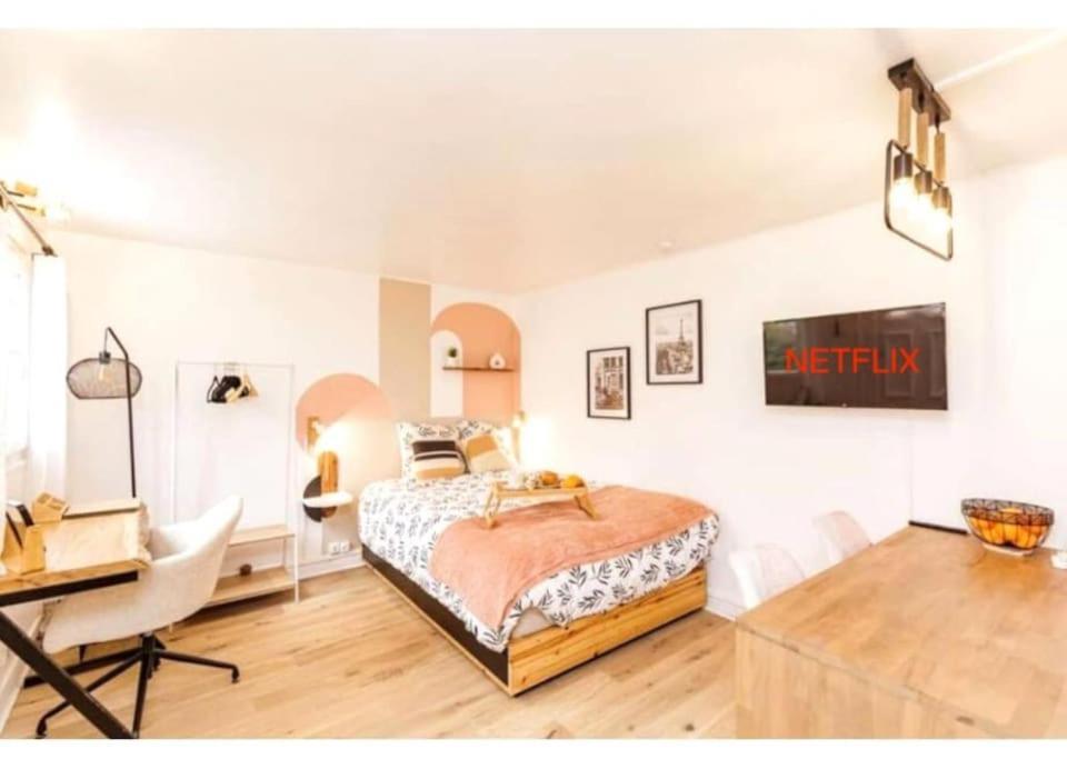 Charmant Studio Lumineux Calme Аньер-сюр-Сен Экстерьер фото